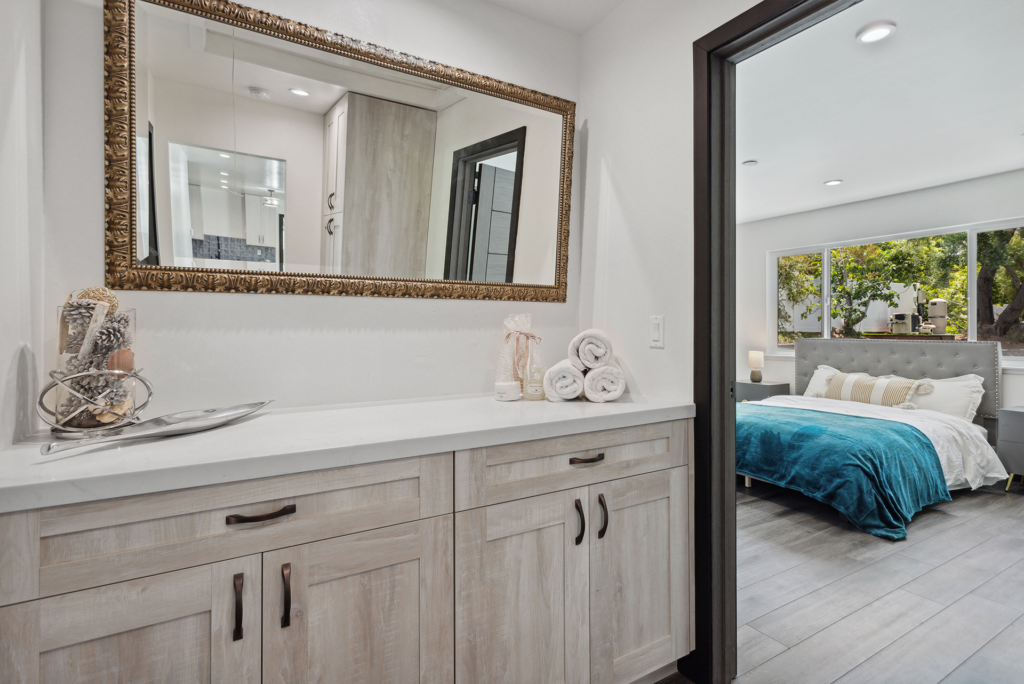 Bathroom vanity in the West Hills renovation and addition