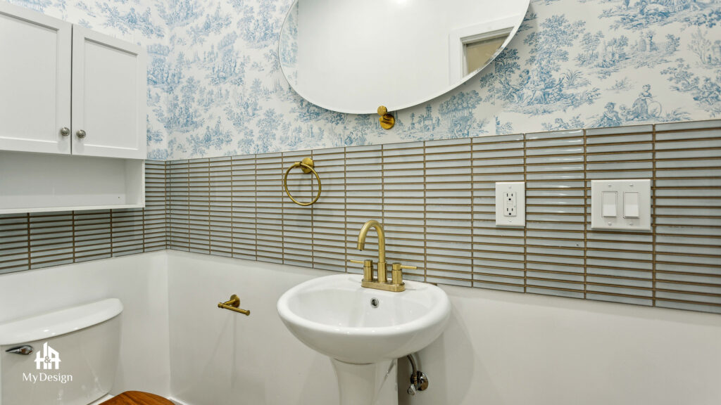 Bathroom vanity in the Sherman Oaks detached ADU