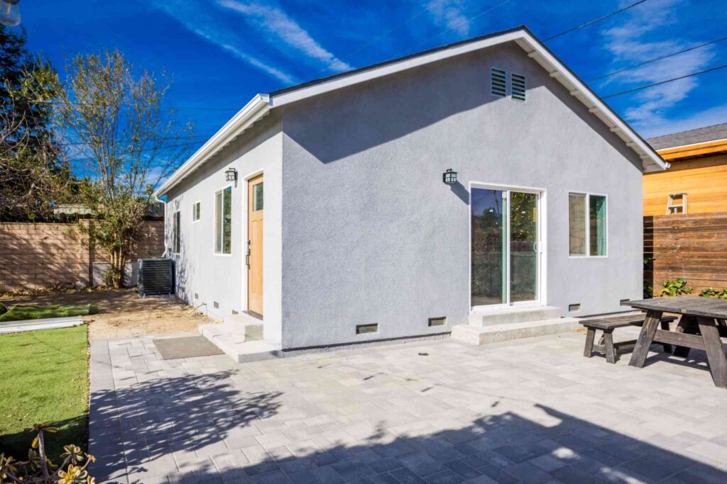 Los Alimos ADU exterior with patio