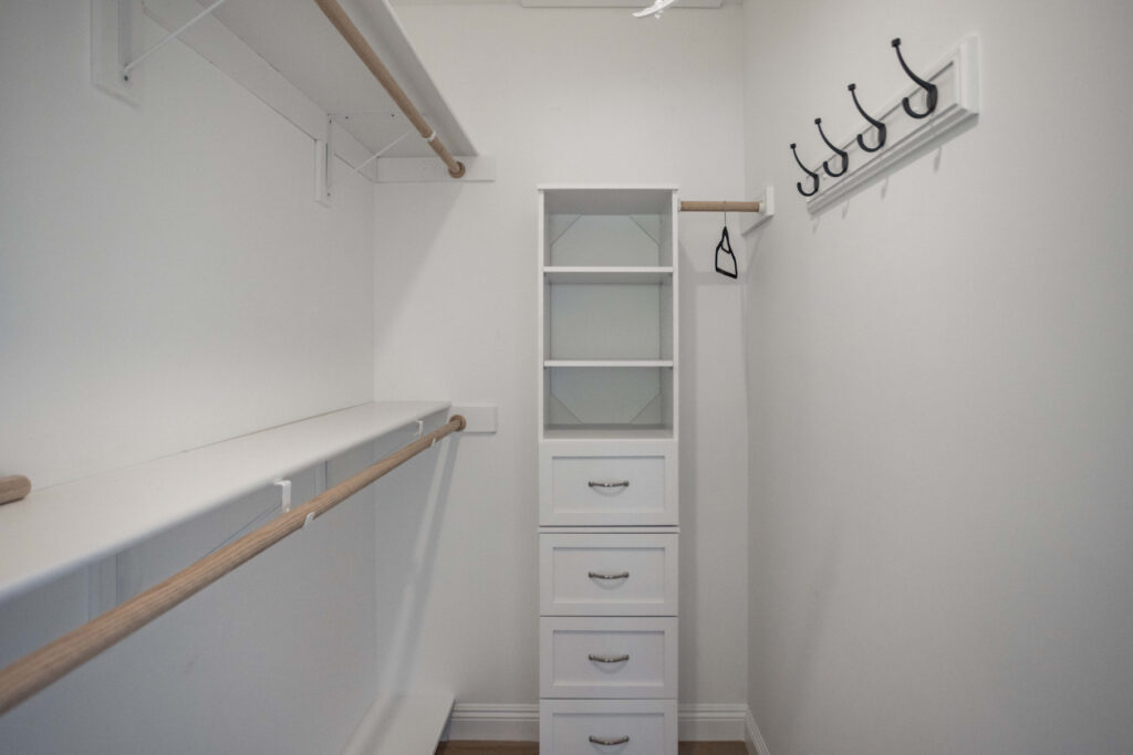 Built-in closet storage in a Culver City conversion