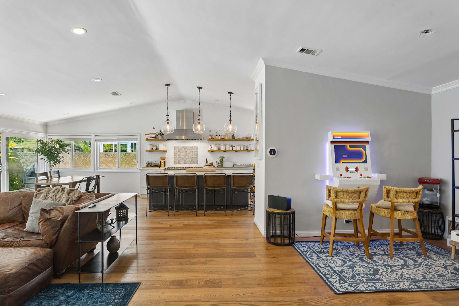 Family room looking back towards the open plan kitchen